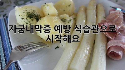 자궁내막증 예방, 식습관으로 시작해요!